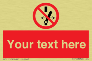 Custom prohibition Do not alter the state of the switch